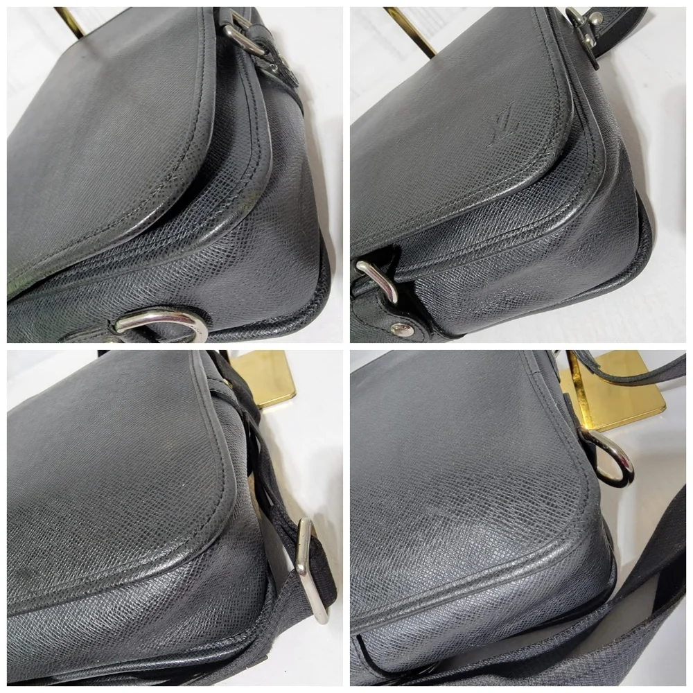 Louis Vuitton Taiga Andrei Messenger Bag Black